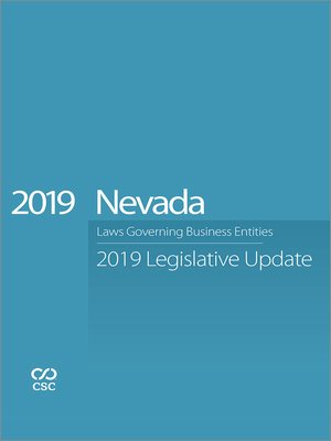 cover image of CSC&reg; Nevada Laws Governing Business Entities